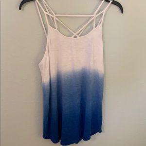 Soft Blue and White American Eagle Tank